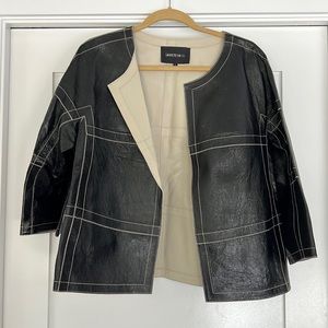Lafayette 148 leather jacket L